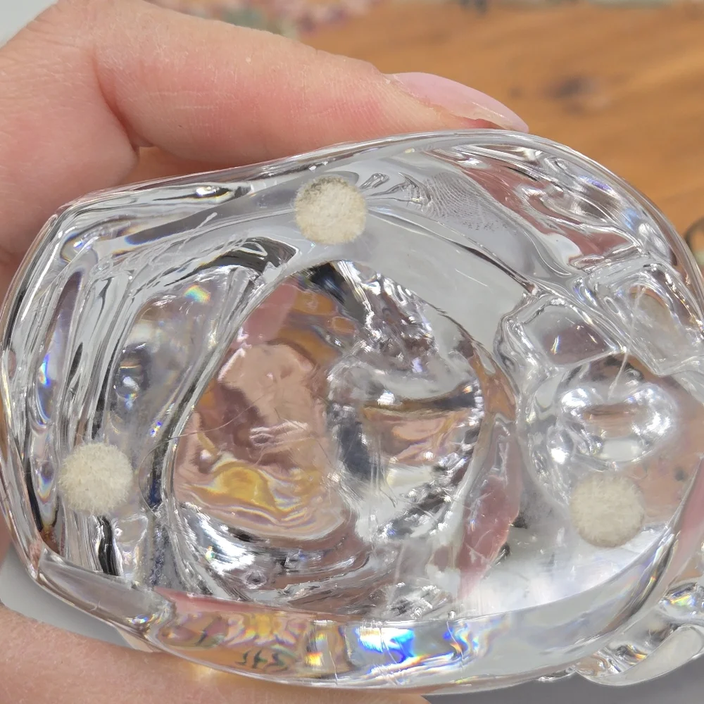 Vintage Orrefors Koala Panda‎ Bear Crystal Glass Figure Sweden Paperweight
